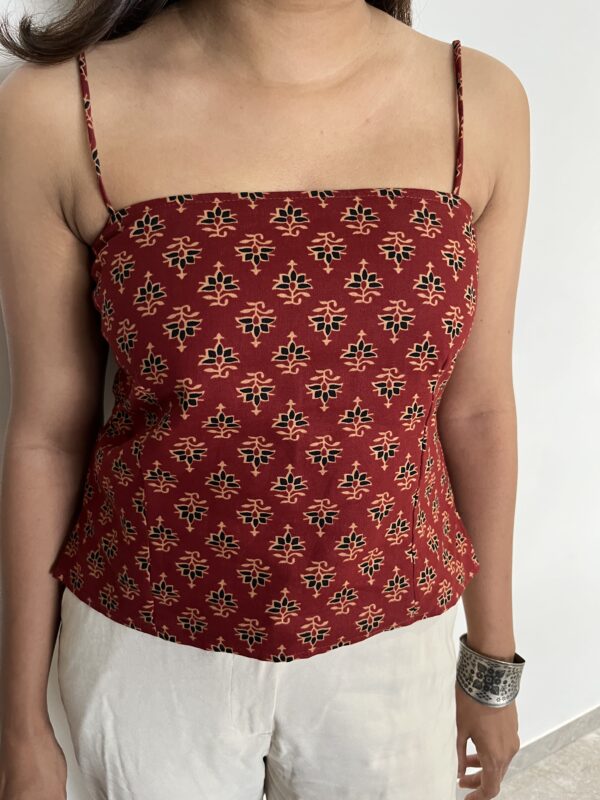 Red cotton top