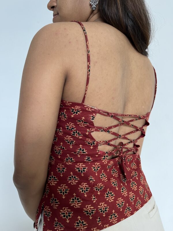Red cotton top - Image 2