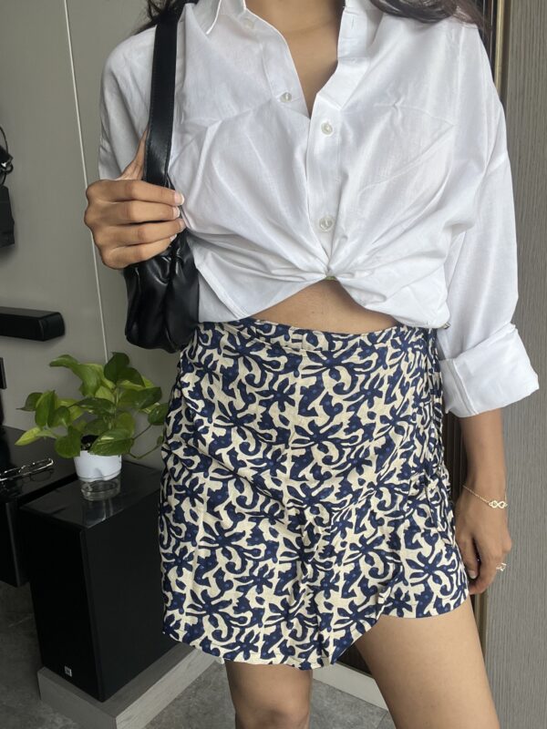 Blue skort for women