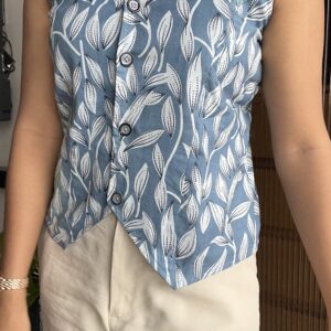 blue waistcoat