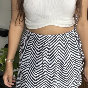 Black Stripe Skort